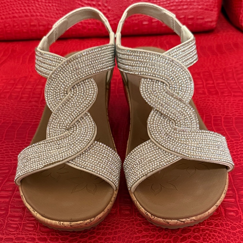 Beverlee Rhinestone Sandal 7W